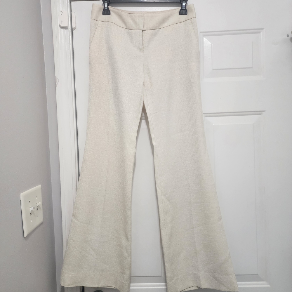 The Limited Cream Flare Pants